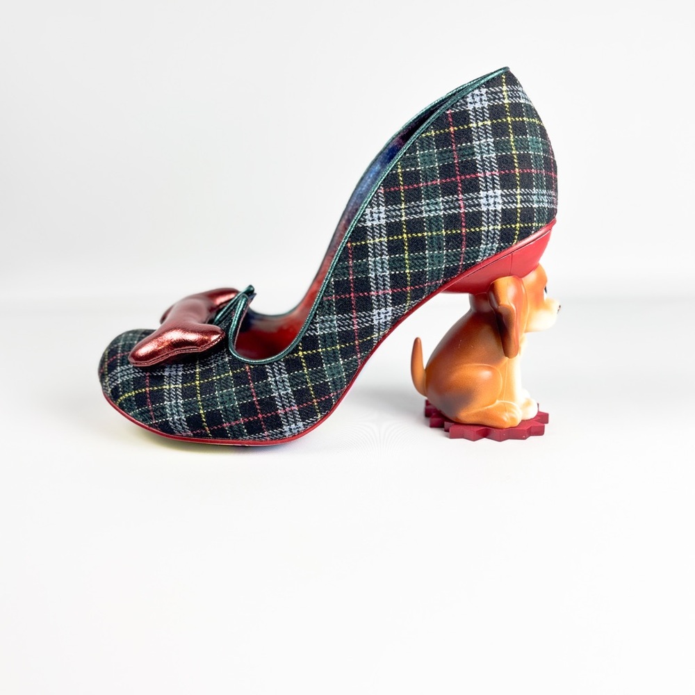 Irregular Choice “It’s All Pawsible” 4629-03D Dog Heel Plaid Pumps – Size 38/39 - Picture 6 of 7